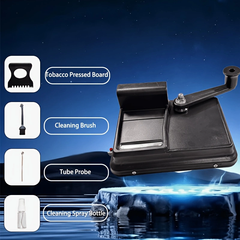 A-02:3rd Gen Upgraded Double Rail Manual Rolling Machine, Widened Handle & Anti-Slip Steel Buckle, Durable Cigarette Maker with 8mm/6.5mm Nozzle Options