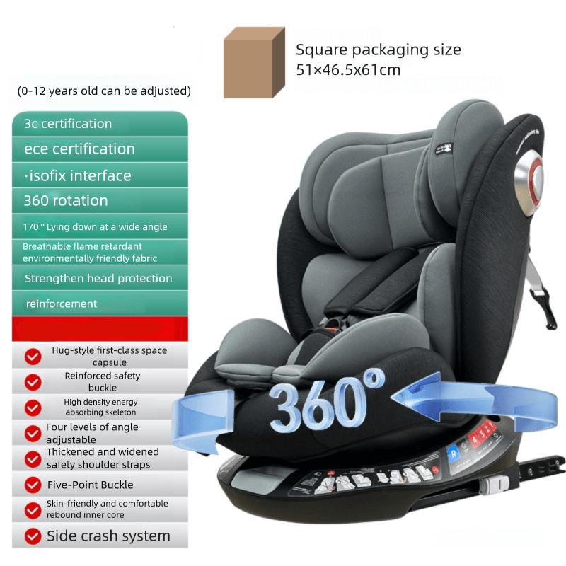 Asientos de coche con rotación de 360 ​​grados 